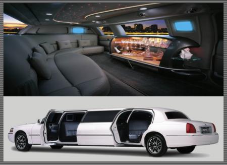 limousine interieure et exteriure